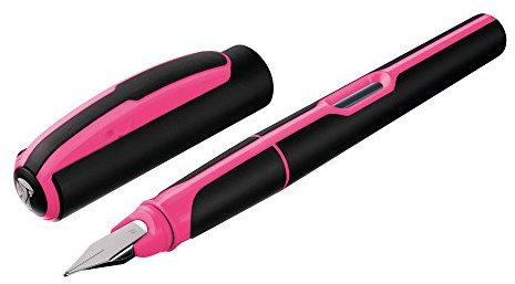 Pelikan 807340 Füllhalter Style Neon, M-Feder, pink, 1 Stück (1er Pack)