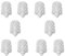 EMCO Toilettenbürsten 10x Pack Weiss (101513992)