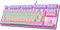 LexonElec Mechanische Gaming-Tastatur Compact 87 Tasten Volle Anti-Ghosting-Funktion Mechanische Computertastatur 24 Modi Von hinten beleuchtete USB-Kabel Blau-Äquivalent-Schalter für PC