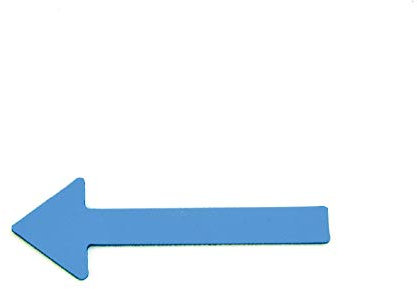 Magnetpfeile für Sachverständig/Einfarbig / 6 cm, KFZ Gutachter, Präsentationen, Projektarbeiten, Gutachten (Blau, 30 Pfeile)
