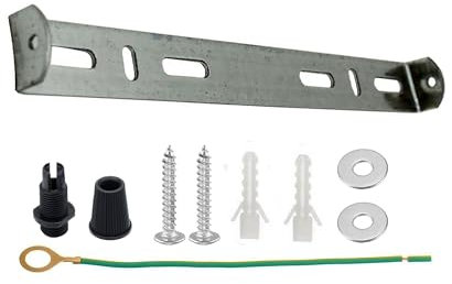 LEDSone Lichtbefestigungs-Deckenrosette Strap Bracket Metallplatte mit Zubehör (195 mm)