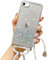 LCHULLE Handykette Handyhülle für iPhone 6,iPhone 6S Hülle mit Kordel Umhängenhülle Necklace Schutzhülle mit Band Silikon Case für iPhone 6/6S Transparent