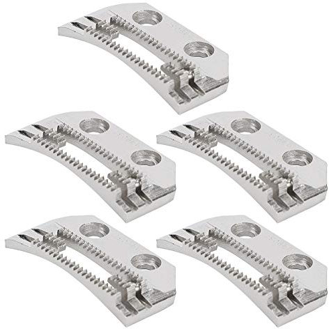 5Pcs Sewing Machine Feed Teeth, Double Row Needle Plate Universal E Shaped Fine Teeth Fits for Consew Juki Singer Industrial Sewing Machines