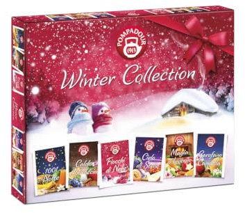 Pompadour 1913 Winter Collection Obst Kräutertee Sortiment ohne Koffein - 1 x 30 Teebeutel (82,5 Gramm)