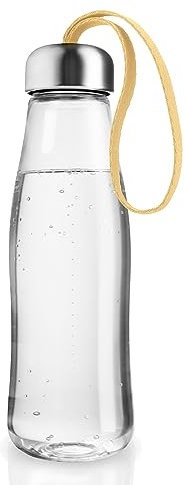 EVA SOLO | Glastrinkflasche 0,5l Lemon | Frei von BPA, Phthalaten und Blei | Lemon drop