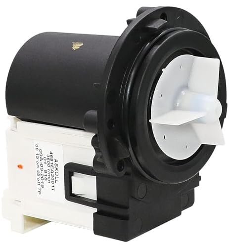 【2026 Upgraded 𝐎.𝐄.𝐌】4681EA2001T WM2455HW WM4370HWA WM3270CW WM3431HS WM3770HVA Washer Drain Pump ASKOLL Motor Replaces KenMore LG M3379-65468 Front load washer drain pump motor by Puxyblue