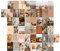 TSQZE 50 Stück Beige Ästhetisches Bild Für Wandcollage, Album Cover Poster Set Album Cover, Wandkunstdrucke Für Zimmer, Wandcollage Wand-collage-set Für Raumdekoration (Warme Farbe)