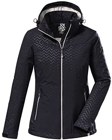 killtec Damen Softshelljacke mit abzippbarer Kapuze KOS 176 WMN SFTSHLL JCKT, dunkelnavy, 50, 38390-000