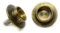 Set of 2 Antique Gold Bottle Topper Candle Holders for Tea Lights 7 x 8 cm - Shabby Chic Aluminium for Wine Bottles, Vases