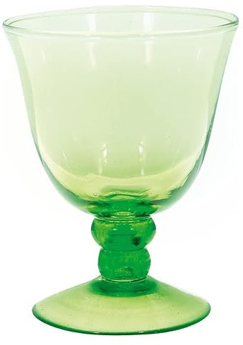 GreenGate GLAWINMI3506 Weinglas grün mittel 12,5 cm (1 Stück)