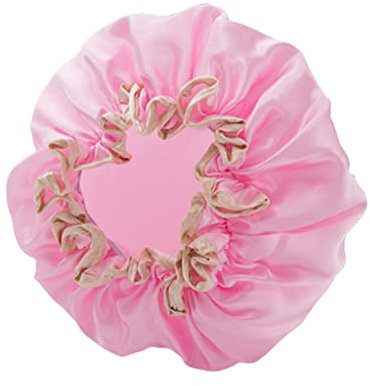 Shower Cap Double Layer Waterproof Bath Cap Reusable Bath Hair Cap for Women Girl Beauty Hair Spa Bathing Home Travel