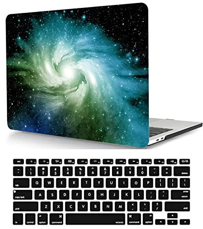 Custodia Protettiva per Macbook Pro 15 pollici A1990 A1707 con Touch Bar e Touch ID 2019 2018 2017 2016 Uscita, Sottile Rigida Case Cover Plastica Duro Custodia & Tastiera Cover, via lattea