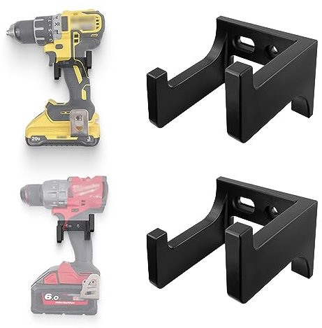 YAMTO - Power Tool Organizer, Heavy Duty Pegboard Wall Organizer, Stainless Steel, Power Drill Storage Rack, Perfect for Garages