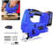 Battery Operated Jigsaw with Led Light Cordless Jigsaw, 400W 3000SPM Jig Saw Tool, Max ±45° Bevel Cutting Angle, 4-Position Orbital Action Power Jigsaw for Wood Metal Plastic