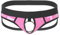 Agoky Herren Sexy Strings Jockstrap mit Öffnung Loch Metall-Penisring Männer Bikini Slip Thong Tanga Lack Leder Briefs Low Rise Erotik Unterwäsche M-XL Rosa XXL