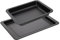 Zenker 9941650 Ensemble de 2 plats de four rectangulaires, plat de four, plat de cuisson, plat à four, plaque de cuisson, plaque de four, Acier, 42 x 29 x 2,5 cm