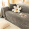 Ayoiow Sofabezug Hussen Bezug Sofa Grau Sofahusse 3Sitzer Plüsch Einfarbig