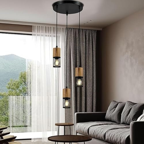 LQWELL® Pendellampe Hängelampe, Modern Hängeleuchte Pendelleuchte E14 Kronleuchter Mehrere Flammig für Wohnzimmer Schlafzimmer Esszimmer Gang Cafés Studio Bar