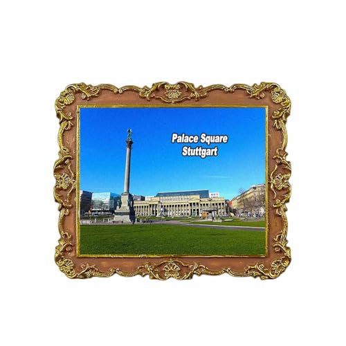 Palastplatz Stuttgart Deutschland Kühlschrankmagnet 3D Reise Souvenir Kühlschrank Dekoration Magnetaufkleber Basteln Kollektion