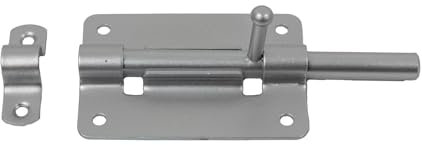 GeZu Impex® Flachriegel 80 x 55 mm Türriegel verzinkt Schieberiegel,Riegelschloss