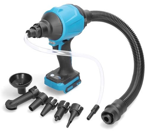 Luftgebläse Bürstenloser Hochgeschwindigkeitsmotor Kompatibel mit Makita 18v Akku Luftdüster Laubbläser für Camping, BBQ & Werkstatt Akku (Nicht enthalten)