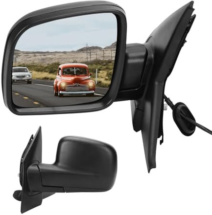 Kistrba Außenspiegel Spiegel Links Ersatz für VW T5 2004-2009 Elektrisch, Seitenspiegel Komplettsets mit Konvex Beheizt Glas, Ersatz OE#7E1857507A