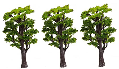 Model Trees Miniature Railway Building Scenery Landscape Trees for Birthday Cake Toppers Decoration Miniature Trees Plastic Trees Model Train Accessories Scenics