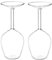 Breeshy Bicchiere da Cocktail al Rovescio Bicchiere da Vino Unico Divertente 14Fl Oz 2 Pezzi