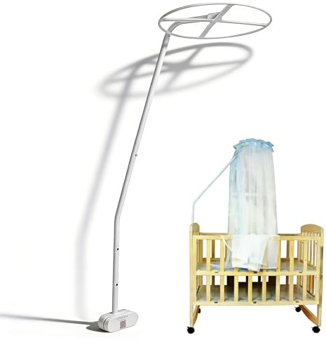 WGFOIP Supporto per Zanzariera da Letto, regolabile in altezza con installazione a clip, leggero e resistente Supporto per Zanzariera, per lettini e protezione dalle zanzare