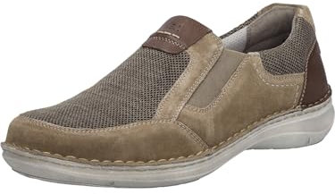 Josef Seibel Herren Slipper New Anvers 78,Weite K (Extra weit),Wechselfußbett,College Schuhe,Businessschuhe,Slides,Sand-Kombi,43 EU