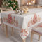 PETTI Artigiani Italiani - Weihnachtstischdecke, schmutzabweisend, rechteckig, für Weihnachten, Küche, Design Nussknacker, Rosa, für 6 Plätze (140 x 180 cm), 100% Made in Italy