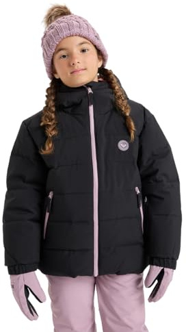 Roxy SNOWYHILL - Chaqueta de nieve para niña, color negro, talla 10