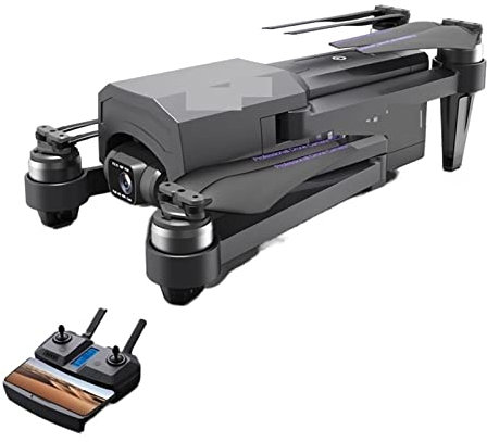 Msuiiixcccc Drone Pliable Quadricoptère GPS Drone 4K HD Caméra 5G WiFi FPV 2 Gimbal 30 Minutes Professionnel 5KM RC Quadricoptère Pliable (Couleur : 4K-Noir Taille : 1) (4K Noir)