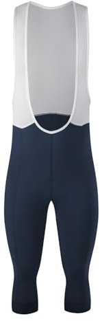 Salopette Ciclismo Pantaloni con bretelle da ciclismo Pantaloni con bretelle da ciclismo lunghi in pile termico 3/4 Pantaloni da bicicletta invernali Calzamaglia da bici invernale fredda(Dark Blue,L)