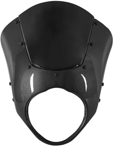 ZDJKI Motorrad Front Scheinwerfer Verkleidung Maske Windschutzscheibe Windschutz Für K&awasaki Für Vulcan S 650 2015-2023 VN650 Scheinwerfer Windabweiser Zubehör
