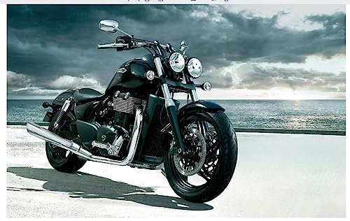 AFHMZ Puzzle 1000 Teile für Erwachsene - Motorrad - Jigsaw Puzzle - 52 x 38 cm