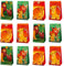 Sacchetti Regalo di Carta Lion, 12 Pezzi Sacchetto per Caramella Con 18 adesivi, Sacchetti da Festa per confezionare Regali, Compleanni dei Bambini, giveaways, Natale, Feste a Tema