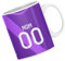 CS Mug club de football personnalisable avec nom numéro et logo - Idée cadeau fan de foot - Toulouse domicile 2025