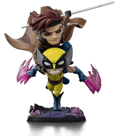 Iron Studios Sammelstatue Minico Gambit und Wolverine – X-Men 97 PVC, Mehrfarbig, 23,1 cm