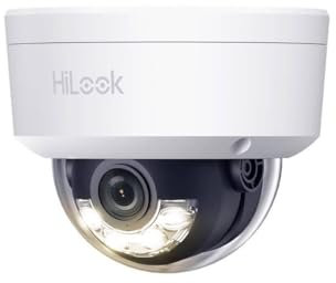 HiLook by HIKVISION Überwachungskamera aussen 4K/8MP Auflösung, ohne WLAN, LAN/PoE kabelgebunden, Kamera Überwachung außen mit KI - Bewegungsmelder, Outdoor Kamera, Nachtsicht