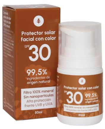 Sonnencreme für das Gesicht mit Farbe, SPF30, Planet, Garten, 50 ml