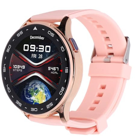Garsent Orologio Intelligente con Auricolari, Smartwatch Bluetooth da 2 in 1 con Auricolari di Riduzione del Rumore AI, Chiamata Bluetooth, Orologio Idoneo Sportivo IP67 a Prova D'acqua (PINK)