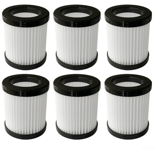 Ersatzfilter für X6 XL-618A XL-618 Pro M8-PRO schnurlosen Staubsauger, waschbar, wiederverwendbar, für HEPA-Filter, fängt Feinstaub, Schmutz, 2 oder 6 Packungen Optionen (6er-Pack)