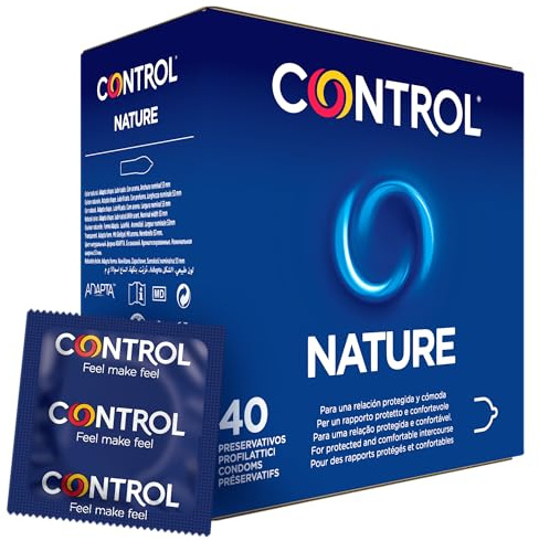 CONTROL Nature Klassische Kondome aus Naturlatex Transparent 40 Stück