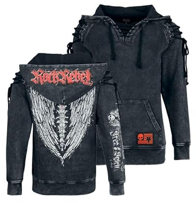 Rock Rebel by EMP Damen Kapuzenpullover Freaking Out Loud grau