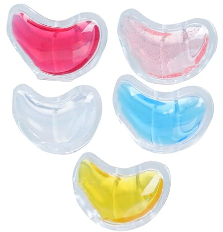 HOODANCOS 5 Stück pack Augengel Pads aus Gel und Pvc mit 6,5cm U form für Warme und Kalte Anwendung zur Massage Müder Augen und Effektive Augenpflege
