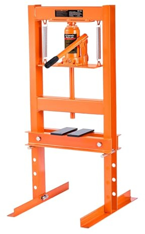 XINQQDC Cric per Auto Pressa idraulica da Officina Pressa idraulica da 6T con Telaio ad H per Garage/Officina Pressa da Officina con Piastre di pressatura