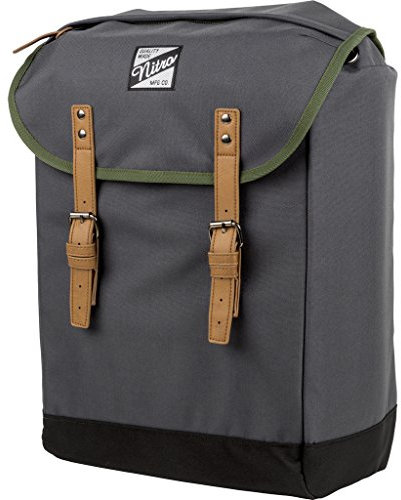 Venice Urbaner Freizeit Damen Herren Rucksack Im Retro Look Mit Gepolstertem 15'' Laptop Fach Schulrucksack Wanderrucksack Streetpack, Pirate Black, 28L