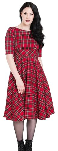 Hell Bunny Irvine Tartan 1950er Jahre Vintage Retro Kleid XS-4XL