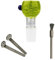 Weedness Bong Glass Head 18.8 mm Cut Heavy Green + Screen Scraper + Sieve + Clipper - Plug Head Chillum Bong Adapter Attachment Head Accessories, 3-Piece Set